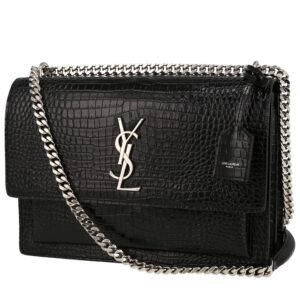 sac lorant noir croco
