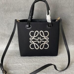 sac loewe anagram small tote bag in black