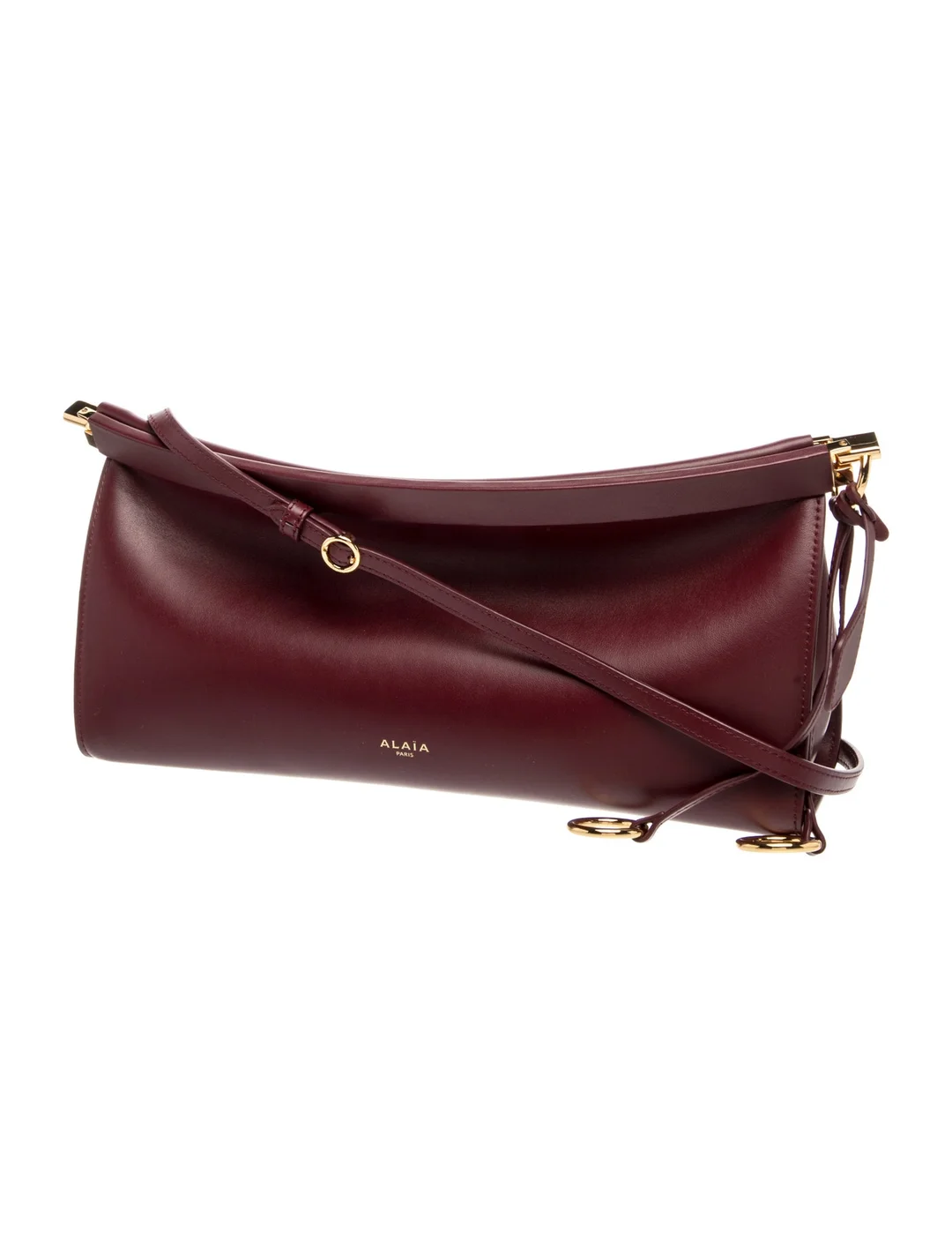 sac alaÏa east west medium leather burgandy sac alaÏa east west medium leather burgandy