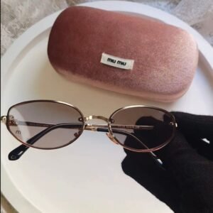 lunette miu miu metal rose